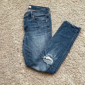 LOFT Distressed Modern Skinny Jeans